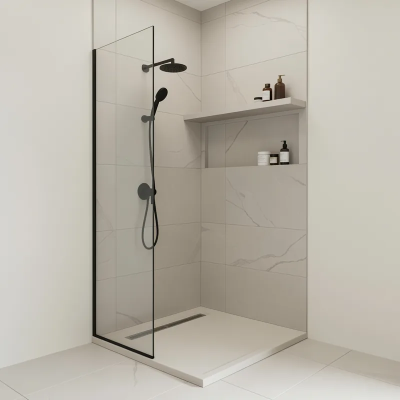 Idées douche italienne pour petit espace : 7 solutions optimisées