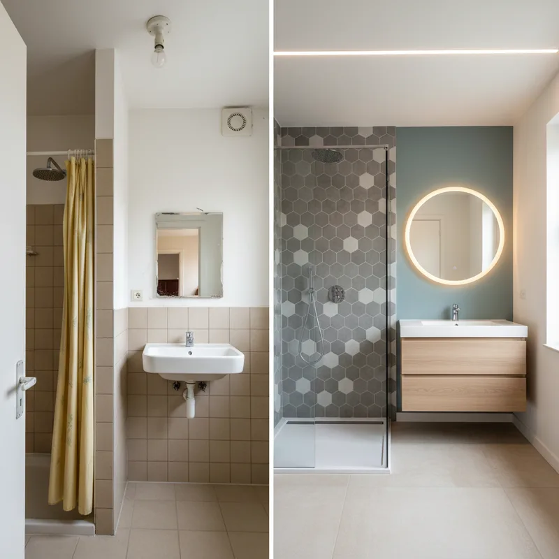 Rénovation salle de bain avant après : inspirations et méthode pratique